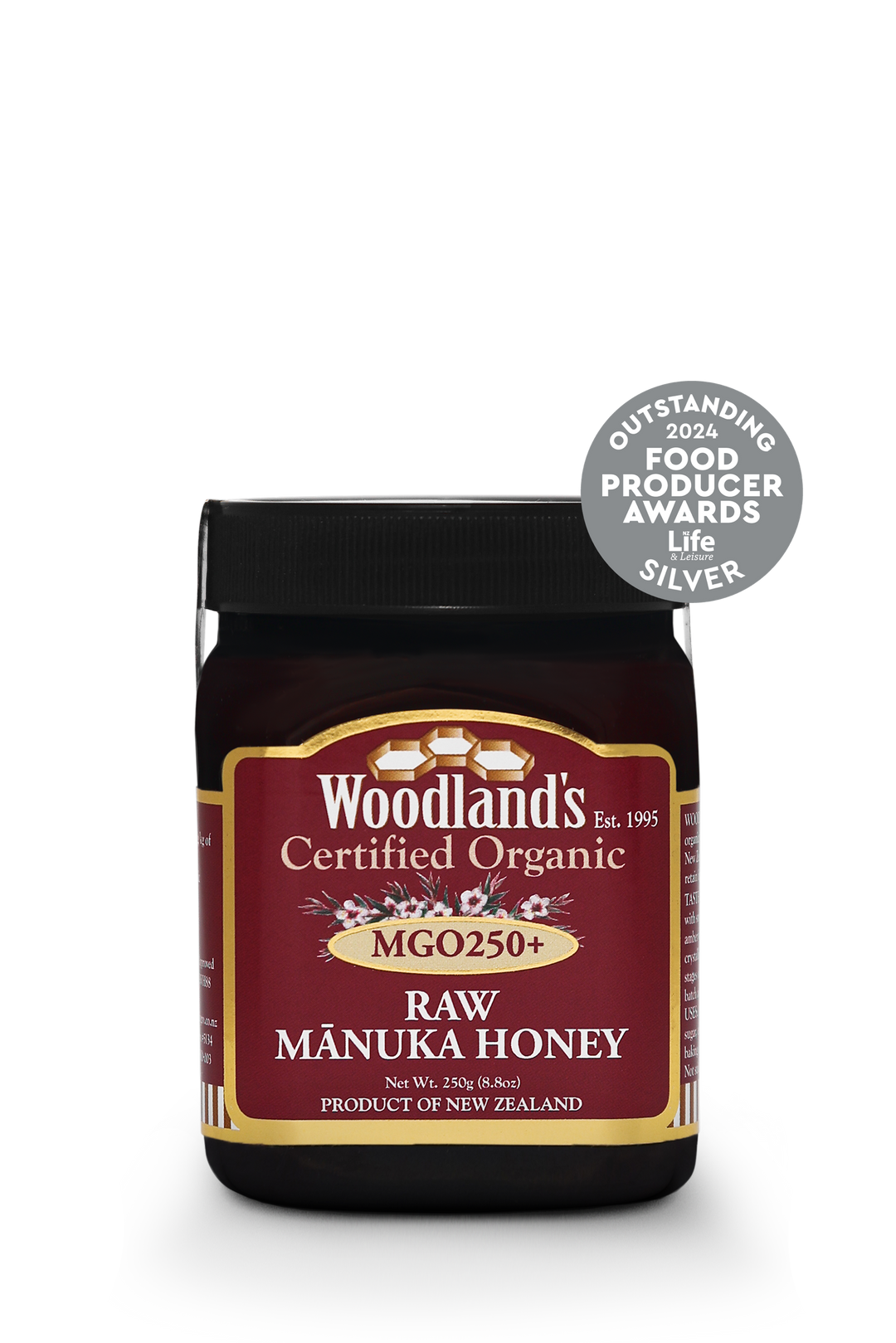 Miele di Manuka MGO250+ Woodland's