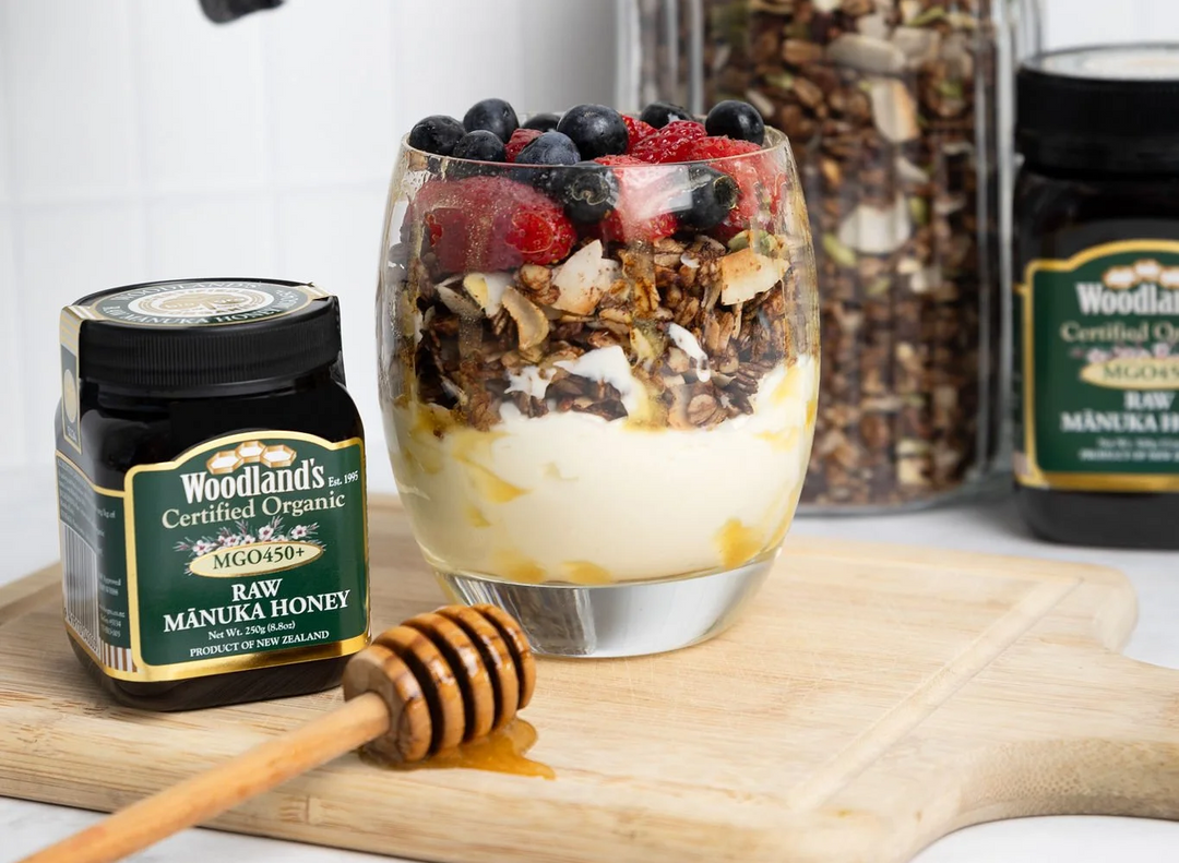 Semifreddo di muesli e miele di Mānuka biologico